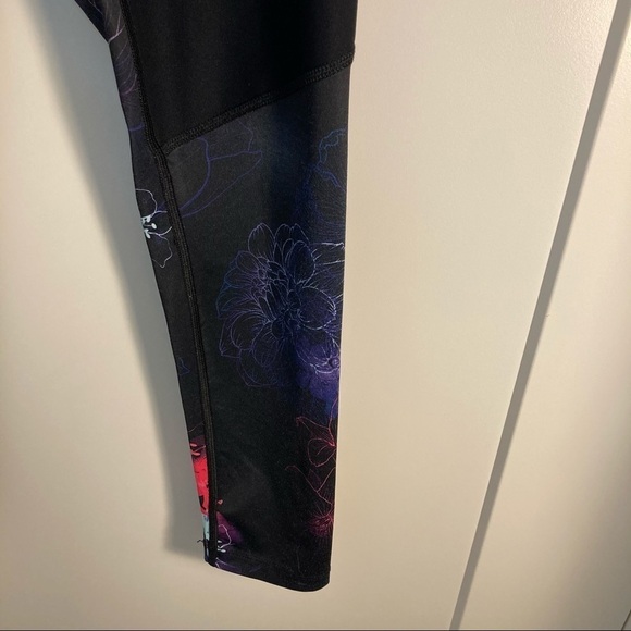 LAYER 8 Sz 6  Floral Design Qwick Dry Technology Leggings Tights - Picture 2 of 7